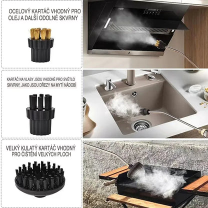 2500 W  Vysokotlaký  parní  čistič  s  rukavicemi