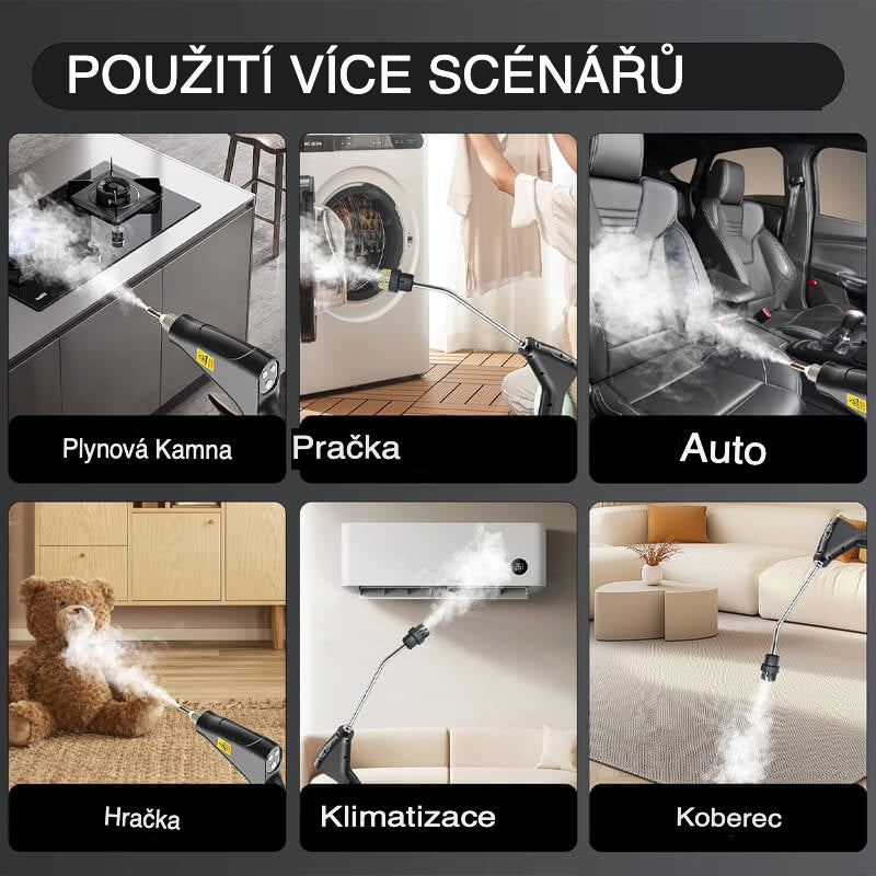 2500 W  Vysokotlaký  parní  čistič  s  rukavicemi