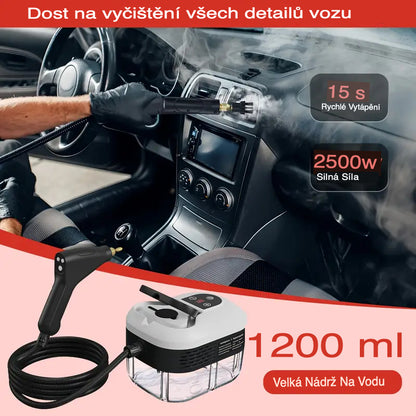2500 W  Vysokotlaký  parní  čistič  s  rukavicemi